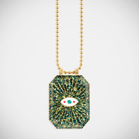 Marie Lichtenberg Raiz'in Raiz'in Scapular Glitter Midnight Green 40mm