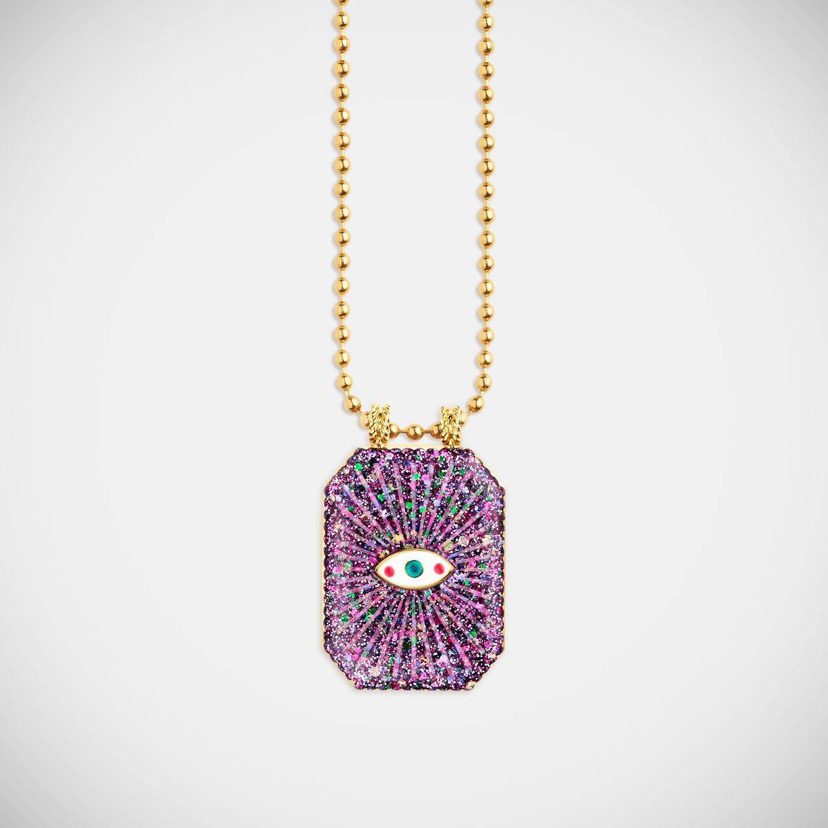 Marie Lichtenberg Raiz'in Raiz'in Scapular Glitter Purple 28mm