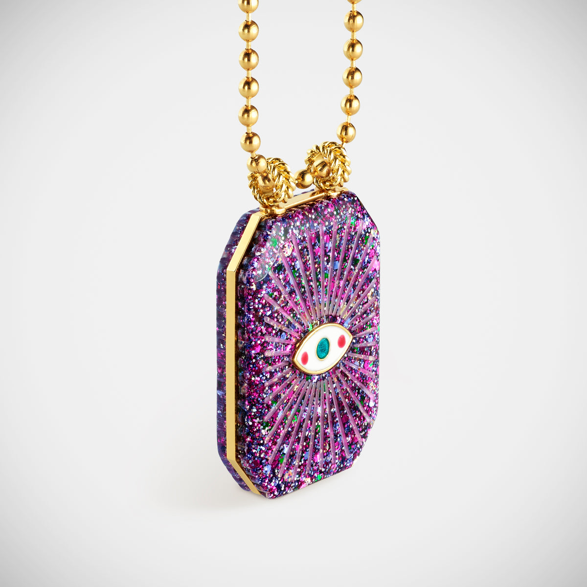 Marie Lichtenberg Raiz'in Raiz'in Scapular Glitter Purple 28mm