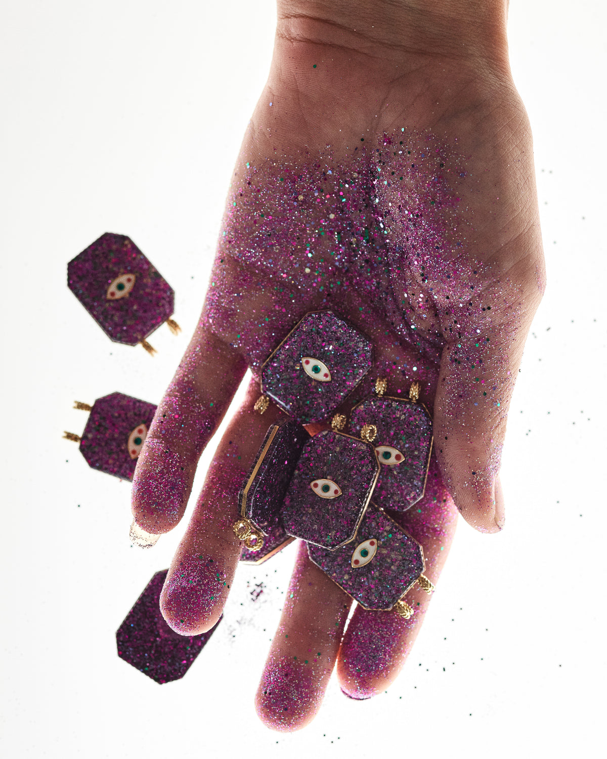 Marie Lichtenberg Raiz'in Raiz'in Scapular Glitter Purple 28mm