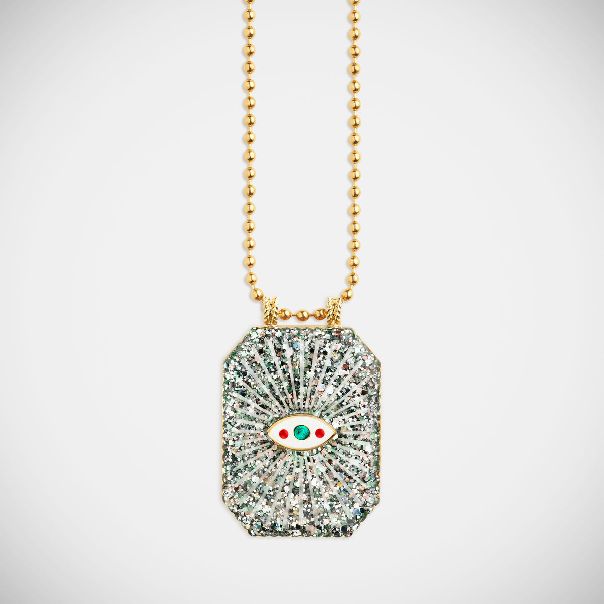 Marie Lichtenberg Raiz'in Raiz'in Scapular Glitter Silver 34mm