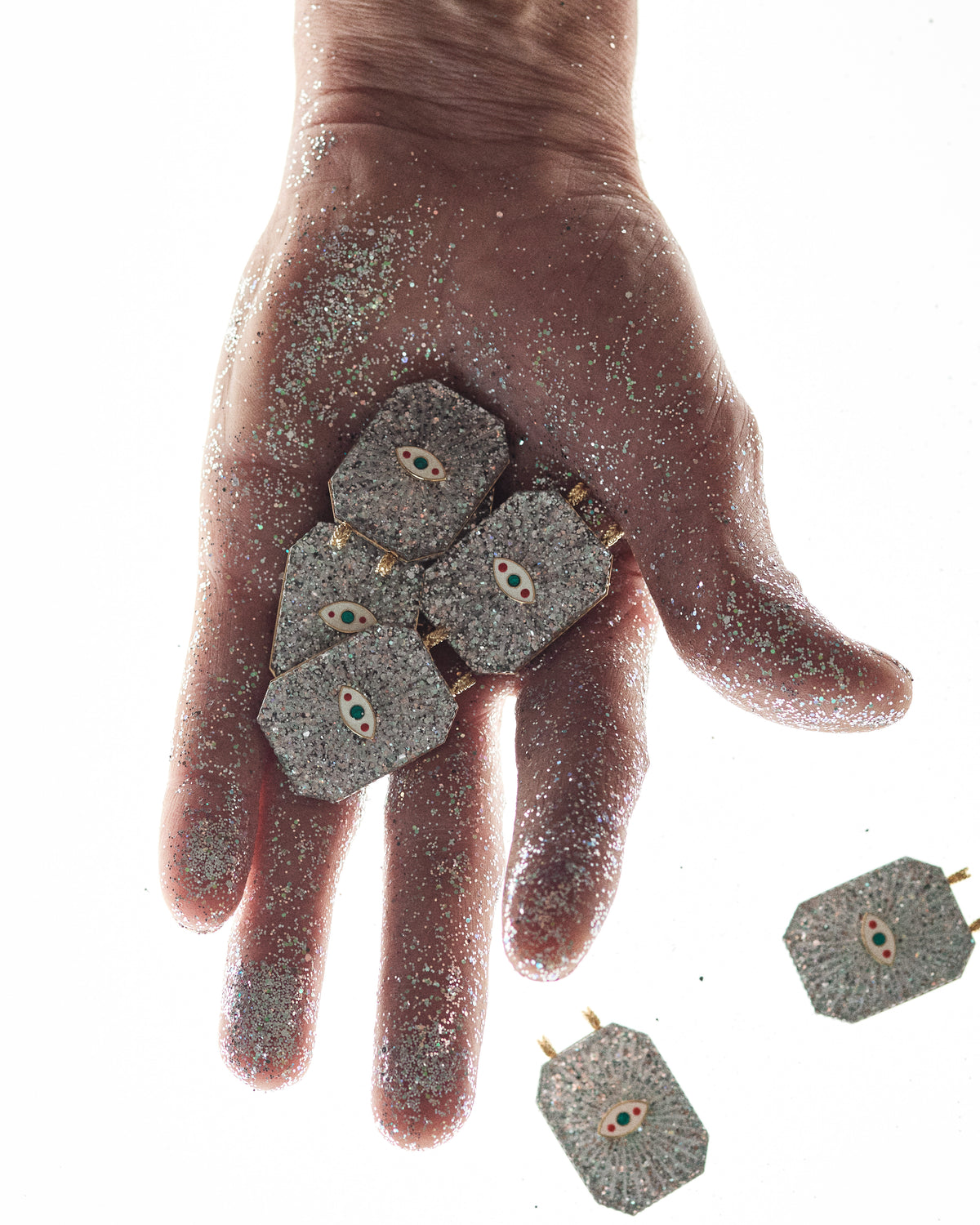 Marie Lichtenberg Raiz'in Raiz'in Scapular Glitter Silver 34mm