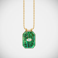 Marie Lichtenberg Raiz'in Raiz'in Scapular Mother of pearl Green 28mm