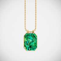 Marie Lichtenberg Raiz'in Raiz'in Scapular Mother of pearl Green 28mm