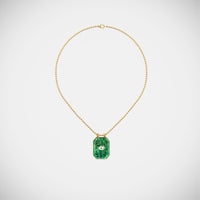Marie Lichtenberg Raiz'in Raiz'in Scapular Mother of pearl Green 28mm