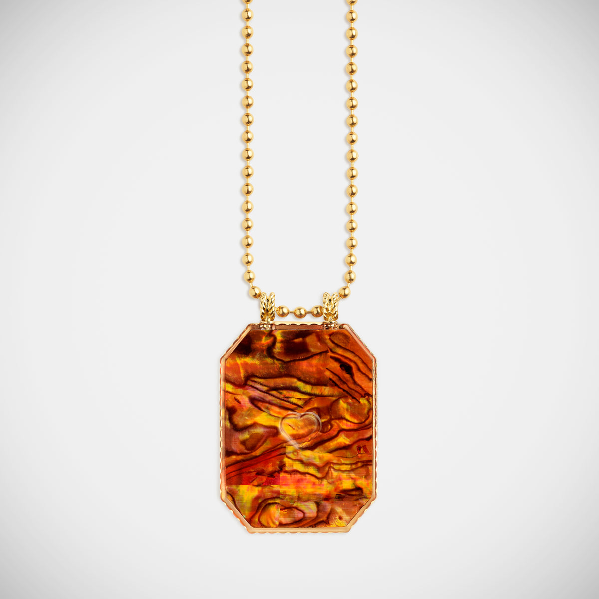 Marie Lichtenberg Raiz'in Raiz'in Scapular Mother of pearl Ochre 34mm