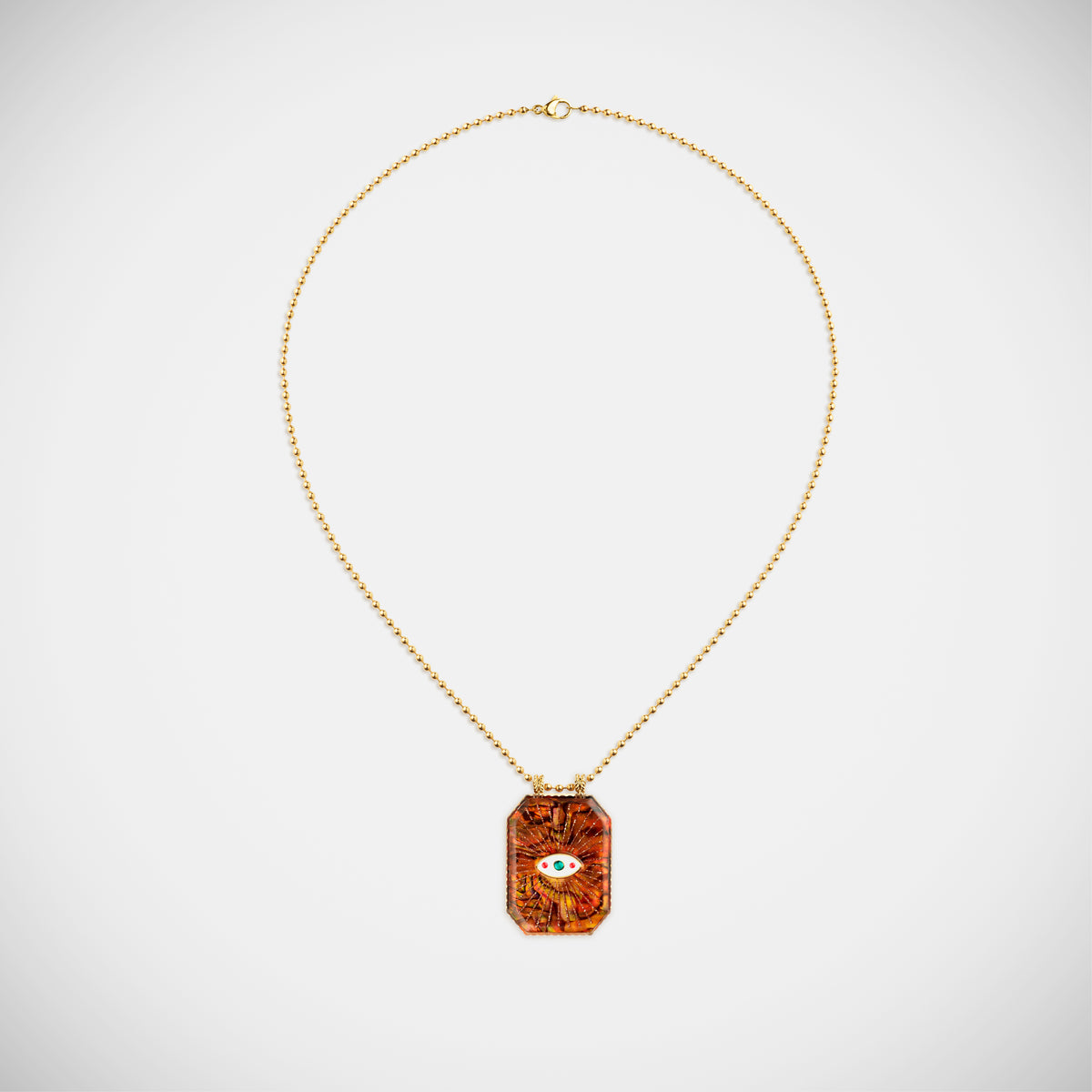 Marie Lichtenberg Raiz'in Raiz'in Scapular Mother of pearl Ochre 34mm