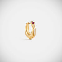 Marie Lichtenberg Staging Earring Baba Medium Ruby Earring