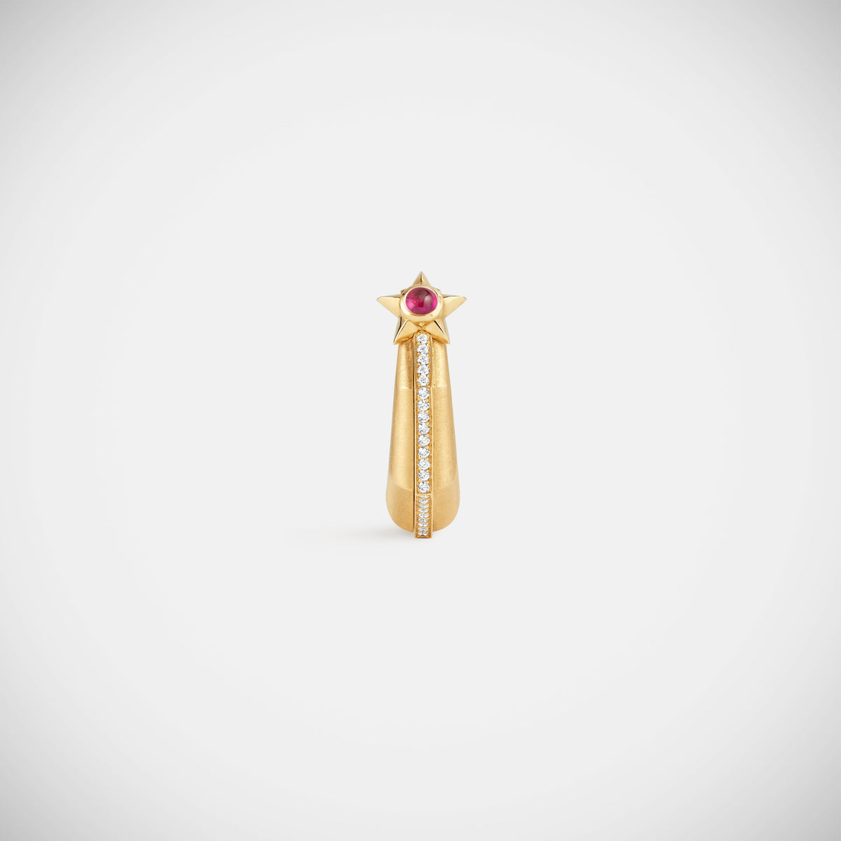 Marie Lichtenberg Staging Earring Baba Medium Ruby Earring