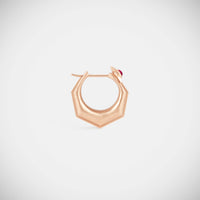 Marie Lichtenberg Staging Earring Baba Medium Ruby Earring Rose Gold
