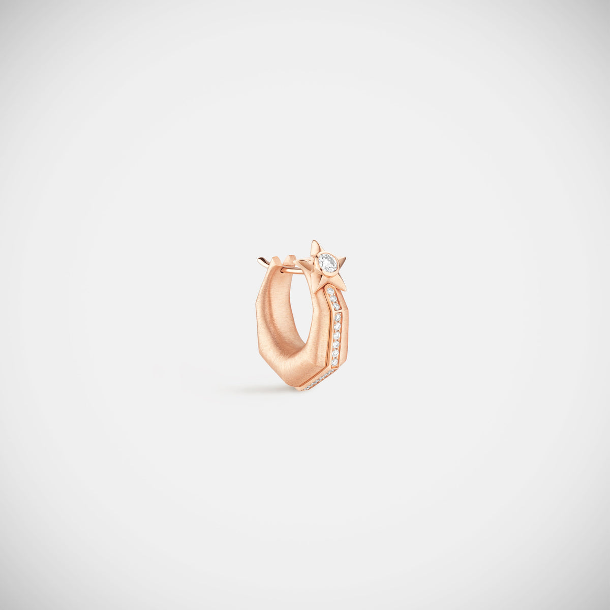 Marie Lichtenberg Staging Earring Baba Small Diamond Earring Rose Gold