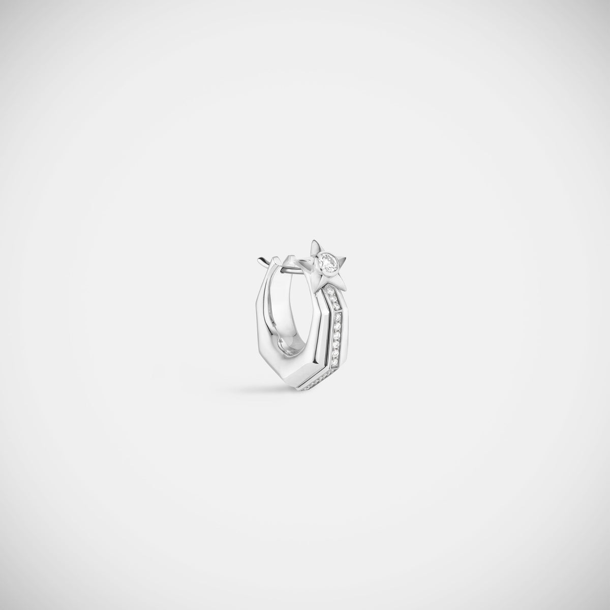 Marie Lichtenberg Staging Earring Baba Small Diamond Earring White Gold