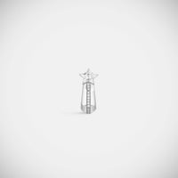 Marie Lichtenberg Staging Earring Baba Small Diamond Earring White Gold