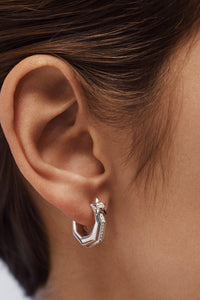 Marie Lichtenberg Staging Earring Baba Small Diamond Earring White Gold