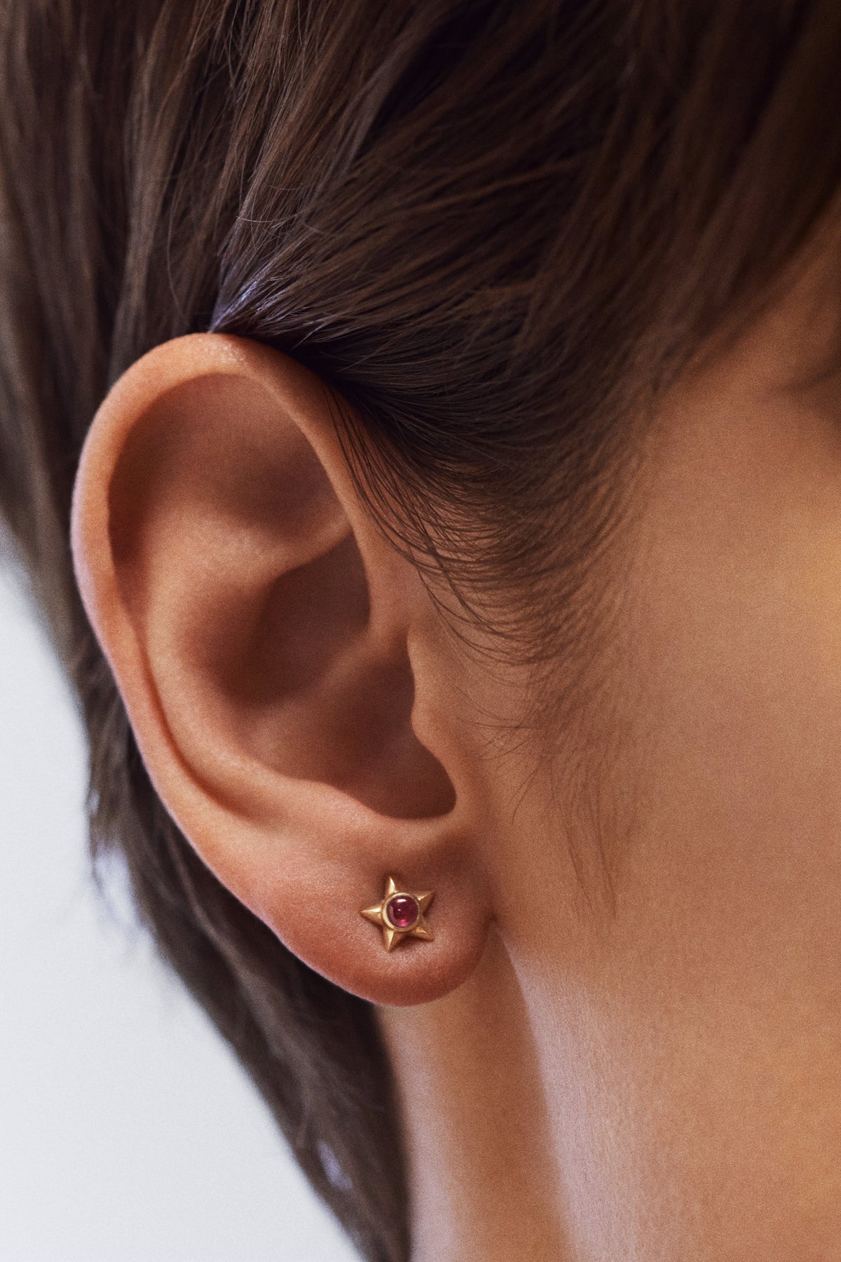 Marie Lichtenberg Staging Earring Baba Stud Ruby Earring