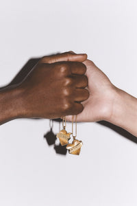 Marie Lichtenberg Staging Charm Best Friend charms on Gourmette Chains