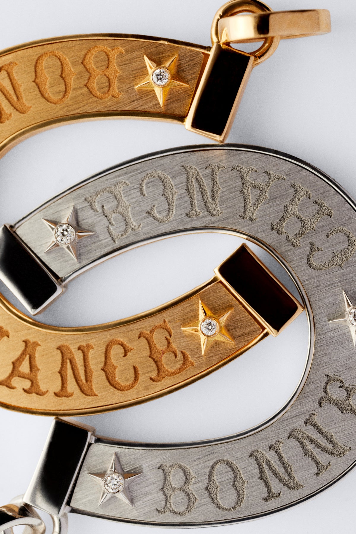 Marie Lichtenberg Staging Charm Bonne Chance charm White Gold