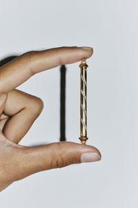 Marie Lichtenberg Staging Pendant Candy Cane Gold