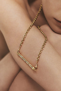 Marie Lichtenberg Staging Pendant Candy Cane Gold