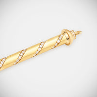 Marie Lichtenberg Staging Pendant Candy Cane Gold