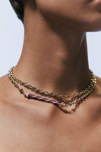Marie Lichtenberg Staging Pendant Candy Cane Purple