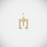 Marie Lichtenberg Staging Pendant Custom Diamond Letter Charm