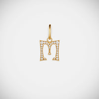 Marie Lichtenberg Staging Pendant Custom Diamond Letter Charm