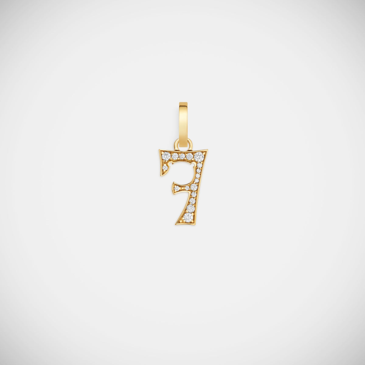 Marie Lichtenberg Staging Pendant Custom Diamond Number Charm