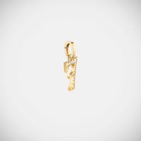 Marie Lichtenberg Staging Pendant Custom Diamond Number Charm