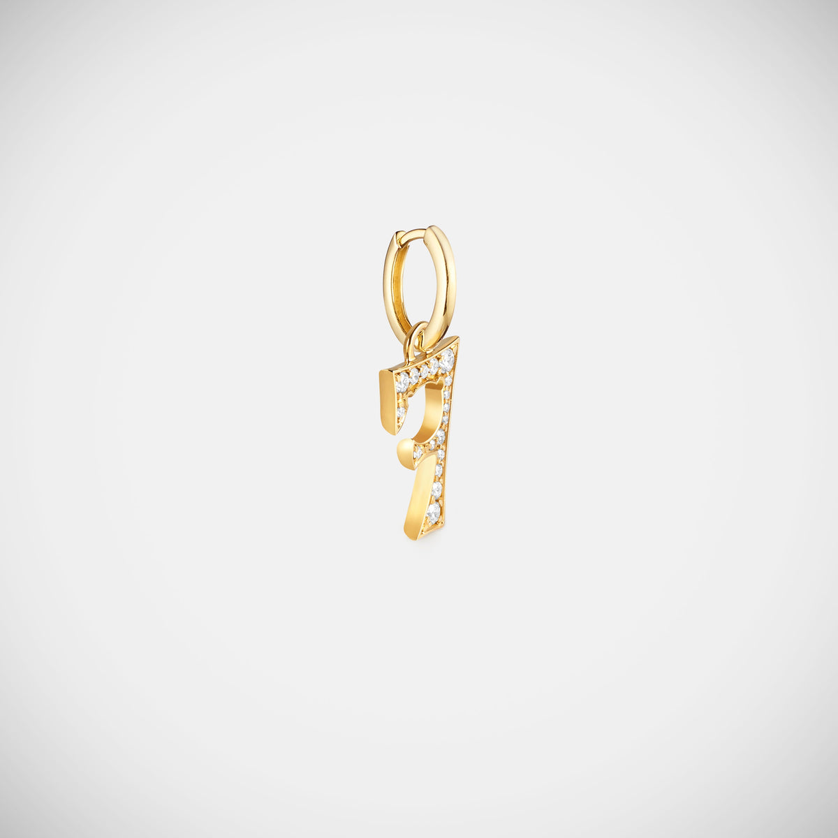 Marie Lichtenberg Staging Pendant Custom Diamond Number Charm