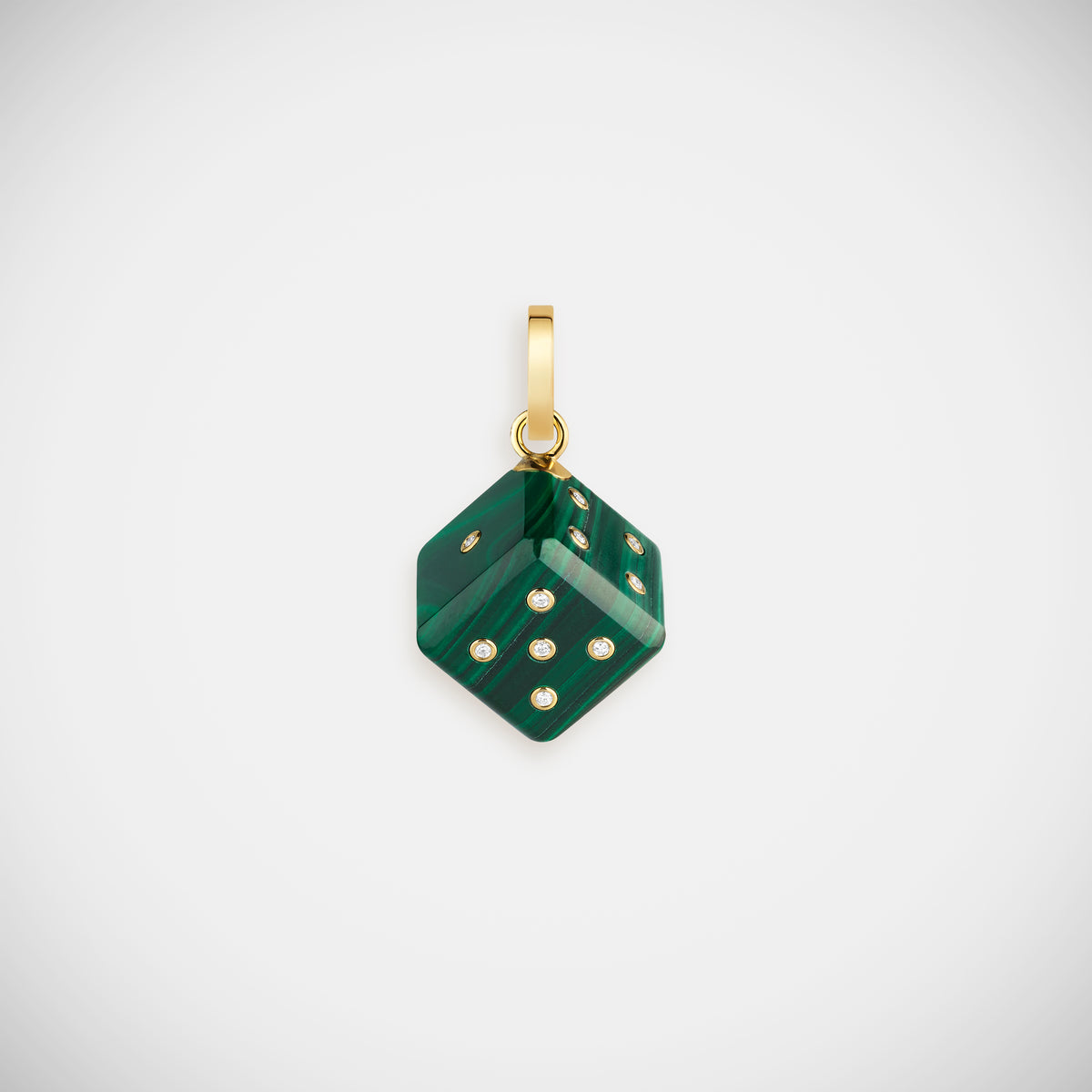 Marie Lichtenberg Staging Charm Dado Malachite charm 13mm