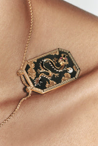 Marie Lichtenberg Staging Scapulaires Dragon Ebony Scapular