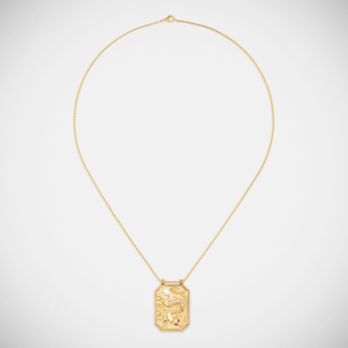 Marie Lichtenberg Staging Scapulaires Dragon Gold Scapular