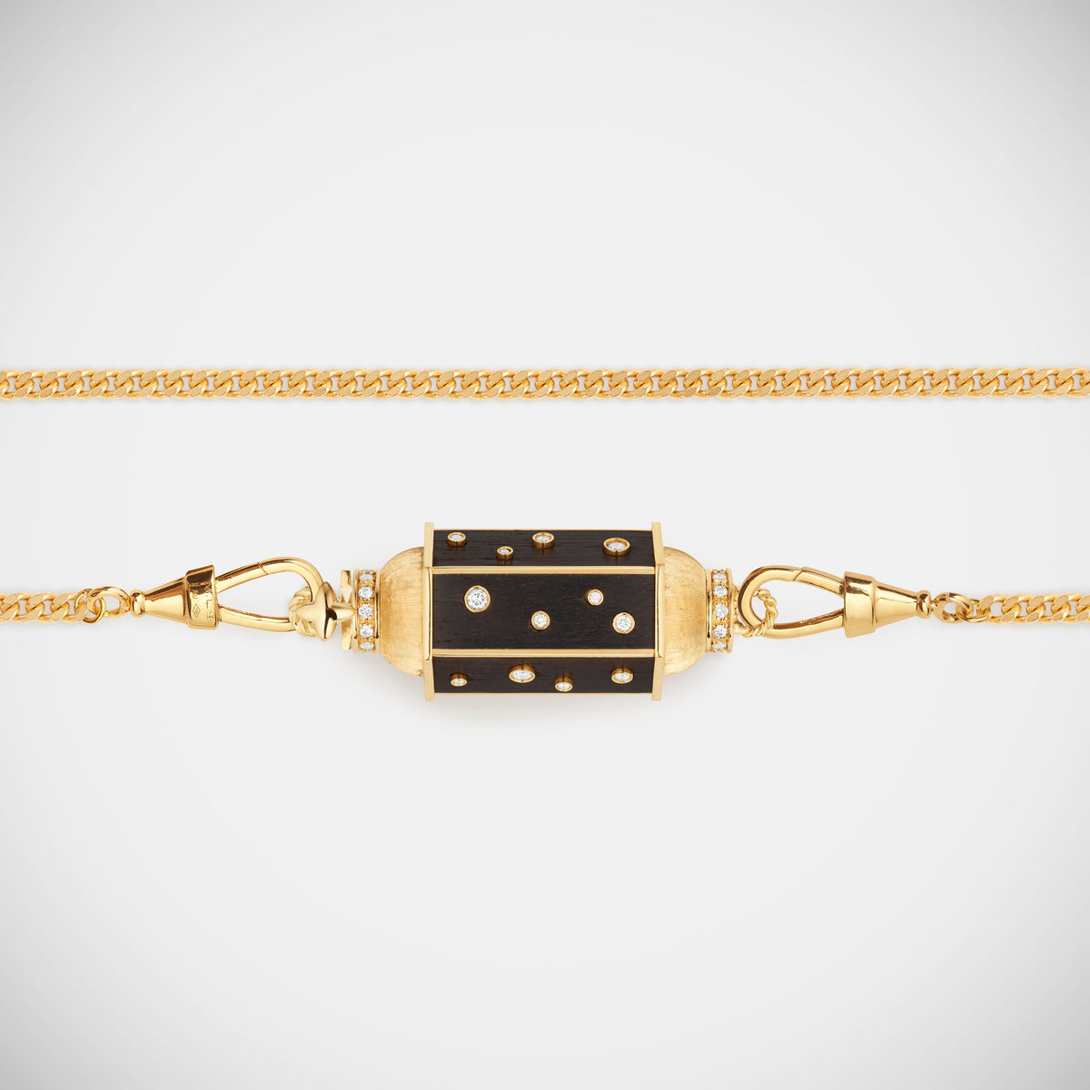 Marie Lichtenberg Staging Locket Ebony Dot Locket Necklace