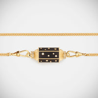 Marie Lichtenberg Staging Locket Ebony Dot Locket Necklace