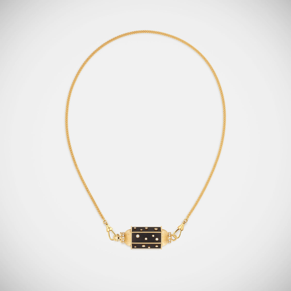 Marie Lichtenberg Staging Locket Ebony Dot Locket Necklace