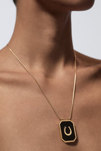 Marie Lichtenberg Staging Scapulaires Ebony Horseshoe Scapular