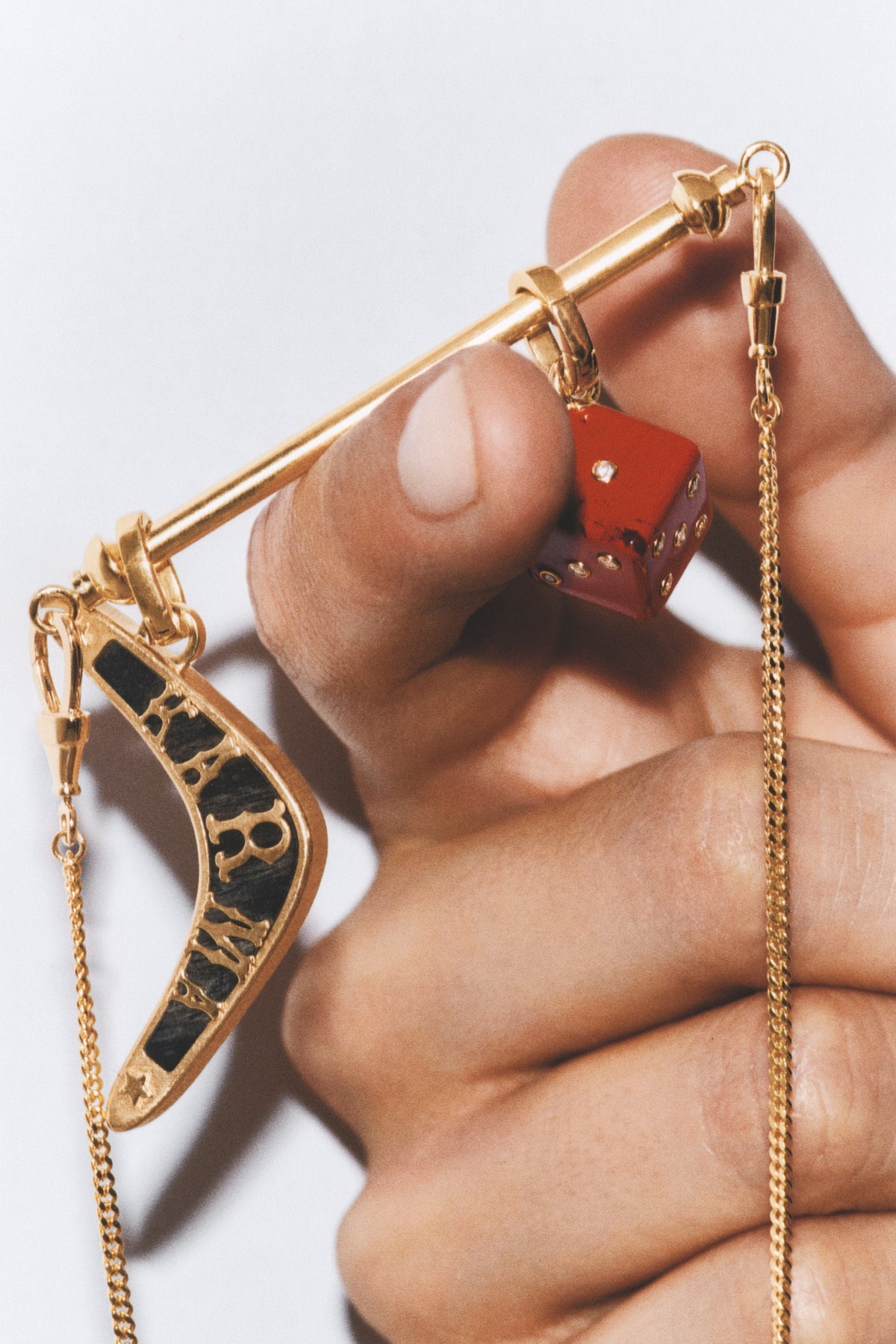 Marie Lichtenberg Staging Pendant Ebony Karma Charm
