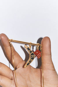 Marie Lichtenberg Staging Pendant Ebony Karma Charm