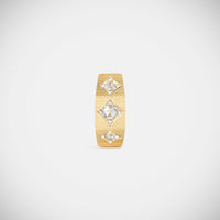 Marie Lichtenberg Staging Earring Ecrou Coco earring Diamonds large