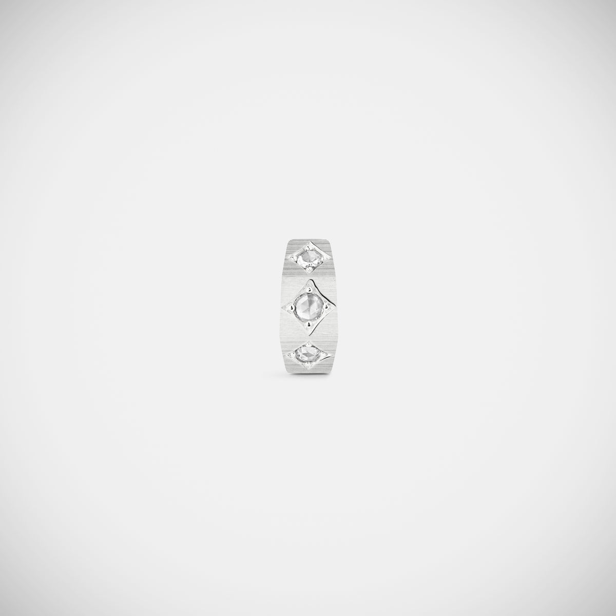 Marie Lichtenberg Staging Earring Ecrou coco earring Diamonds small White Gold