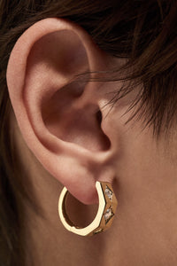 Marie Lichtenberg Staging Earring Ecrou earring Diamonds large