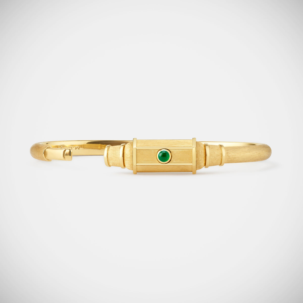 Marie Lichtenberg Staging Bracelet Emerald Baby Locket Bracelet