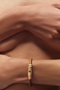 Marie Lichtenberg Staging Bracelet Emerald Lasso Baby Locket Bracelet