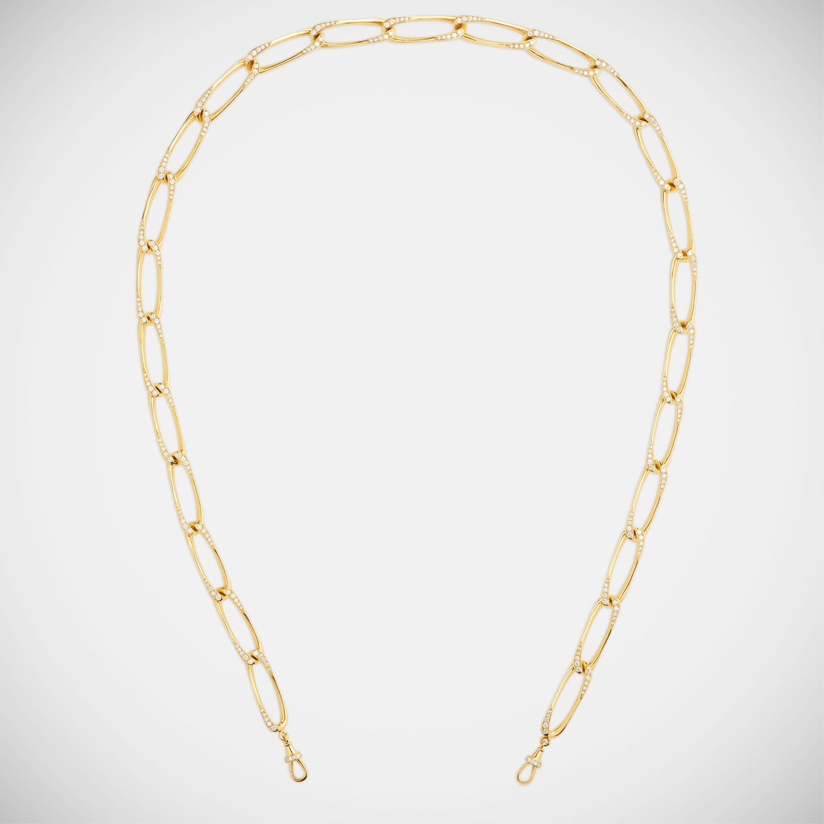 Marie Lichtenberg Staging Chain Gourmette Diamond chain 63cm