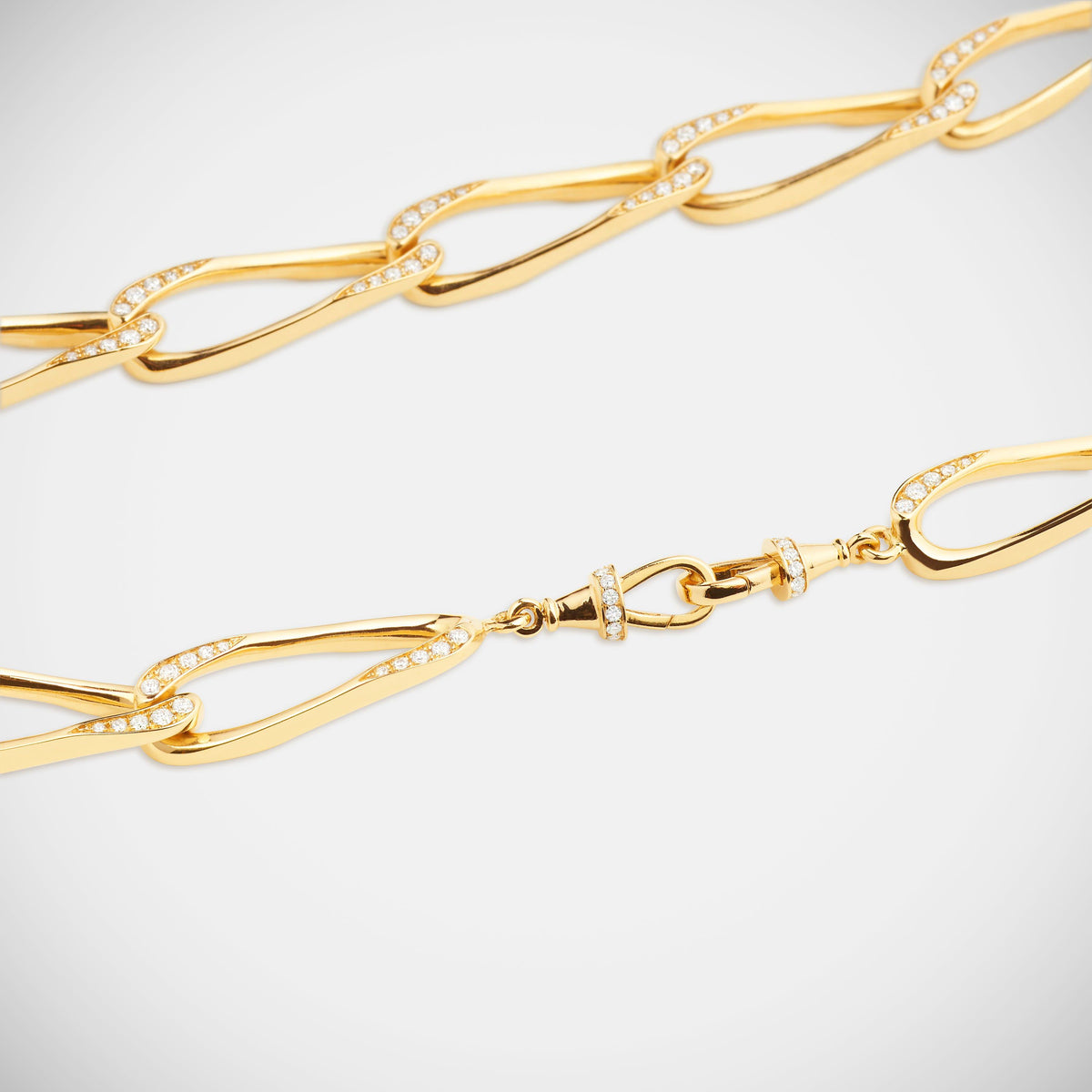 Marie Lichtenberg Staging Chain Gourmette Diamond chain 63cm