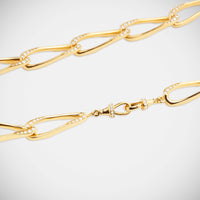 Marie Lichtenberg Staging Chain Gourmette Diamond chain 63cm