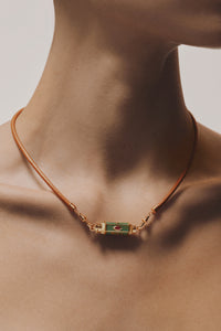 Marie Lichtenberg Staging Baby locket Green Eye will Baby locket Necklace