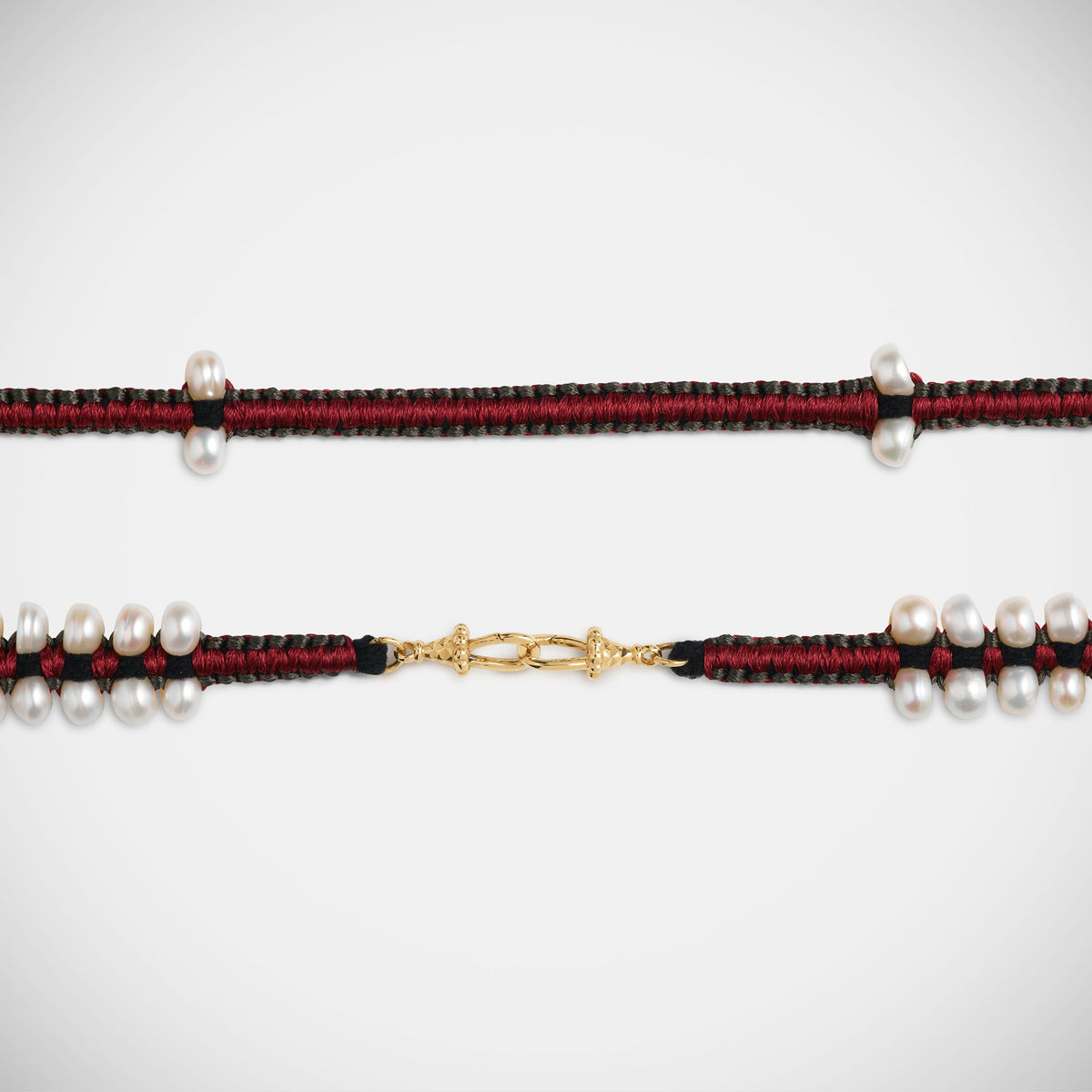 Marie Lichtenberg Staging Link Ica Burgundy and Grey 35cm