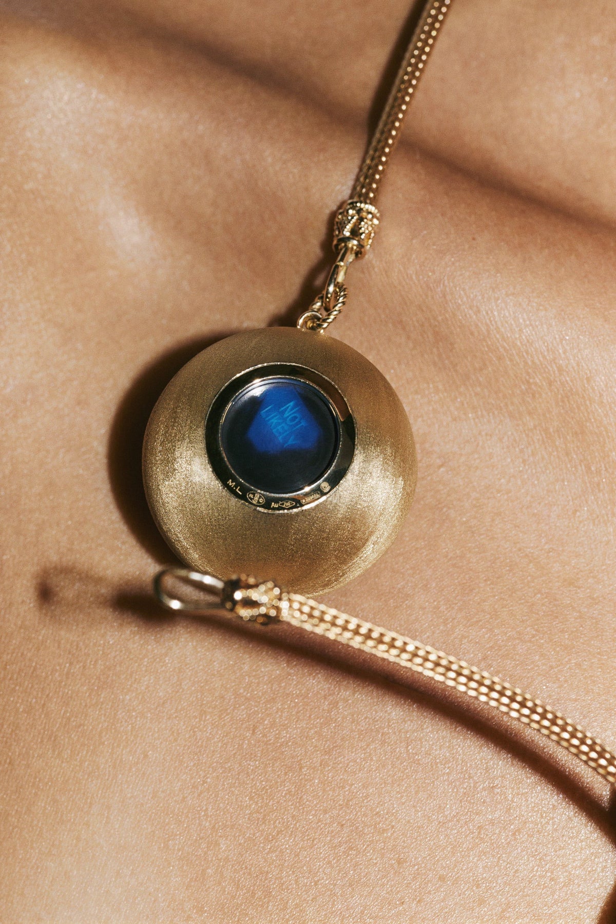 Marie Lichtenberg Staging Pendant Magic 8 Ball Gold